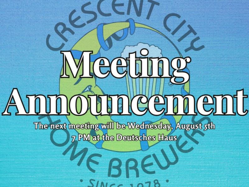 August Meeting Announcement